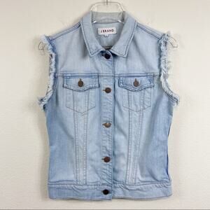 J Brand | Cut Off Frayed Sleeve Trucker Jacket